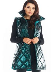 Awama Kamizelka w kolorze zielonym rozmiar: L/XL. Zielone kamizelki damskie Awama, l. Za 164.99 zł.