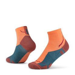 Skarpetki Buff MERINO LIGHTWEIGHT QUARTER SOCK LWQ4 FLAMINGO S. Brązowe skarpetki męskie Buff, bez wzorów, z elastanu. Za 119.90 zł.