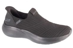 Buty sportowe Sneakersy damskie, Slip-Ins Bobs Infinity - Daily. Czarne buty sportowe na co dzień damskie Skechers, bez wzorów, z materiału, trekkingowe. Za 299.99 zł.