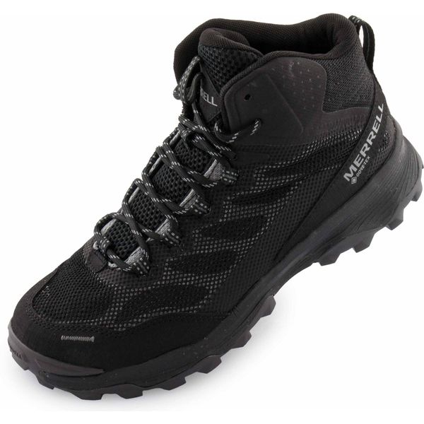 Merrell Speed Strike Mid GTX damskie buty trekkingowe wodoodporne 42. Czarne obuwie trekkingowe damskie MERRELL. Za 674.99 zł.