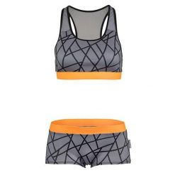 Beco Tangram Bikini B-Cup szaro-pomarańczowy. Szare bikini damskie 47 Brand, bez wzorów. Za 301.99 zł.