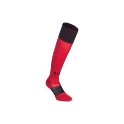 Skarpety do rugby R500. Czerwone skarpetki damskie OFFLOAD, bez wzorów, z elastanu. Za 24.99 zł.