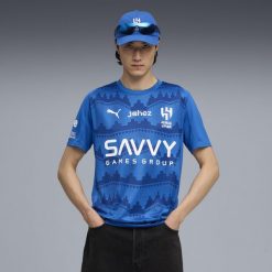 Męska koszulka domowa Al-Hilal SFC 25/26 PUMA Blue Intense Blazing. Niebieskie t-shirty sportowe męskie Puma, m, bez ramiączek, do piłki nożnej. Za 439.00 zł.