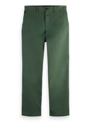 Scotch & Soda Spodnie chino w kolorze zielonym rozmiar: W33/L32. Zielone spodnie materiałowe męskie Scotch & Soda, z aplikacjami, z bawełny. Za 184.46 zł.