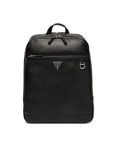 Guess Plecak HMMOSE P6145 Czarny. Czarne plecaki męskie Guess, z aplikacjami, ze skóry. Za 949.99 zł.