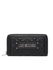 LOVE MOSCHINO Portfel JC5600PP1NLA000B Czarny. Czarne portfele damskie Love Moschino, bez wzorów, ze skóry. Za 309.99 zł.