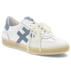 Białe Sneakersy Karino Sportowe Obuwie Damskie z Perełkami. Białe buty sportowe na co dzień damskie Karino, bez wzorów, z gumy. Za 429.00 zł.