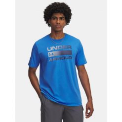 Koszulka T-Shirt Męski Under Armour Team Issue Wordmark. Niebieskie t-shirty męskie Under Armour, m, bez wzorów, bez kołnierzyka. Za 53.94 zł.