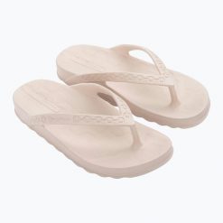 Japonki damskie Ipanema Duo Sunset. Brązowe klapki damskie Ipanema, bez wzorów, bez obcasa. Za 79.99 zł.