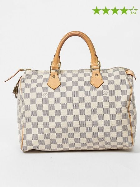 Louis Vuitton Torebka "Speedy 30" w kolorze szaro-kremowym - 30 x 21 x 18 cm rozmiar: onesize. Szare torebki klasyczne damskie Louis Vuitton, bez wzorów, z materiału, bez dodatków. Za 5,006.11 zł.