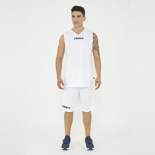 Oddychająca Koszulka Bez Rękawów Portland Damska Biała. Białe bluzki sportowe damskie Legea, m, z materiału, bez kołnierzyka, bez ramiączek. Za 64.00 zł.