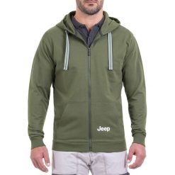 Bluza w kolorze zielonym. Zielone bluzy z kapturem męskie Jeep, m. W wyprzedaży za 124.95 zł.