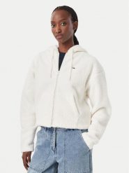 Tommy Jeans Kożuch sztuczny Teddy DW0DW23291 Kremowy Regular Fit. Białe futra damskie Tommy Jeans, l. Za 569.99 zł.