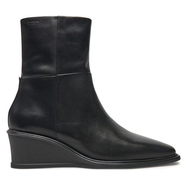 Botki Vagabond Shoemakers. Czarne botki damskie Vagabond Shoemakers, bez obcasa, na koturnie, bez zapięcia. Za 479.99 zł.