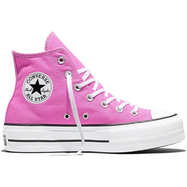 Buty sportowe Converse Chuck Taylor All Star Lift. Czerwone buty sportowe na co dzień damskie Converse, bez wzorów, z materiału. Za 490.00 zł.