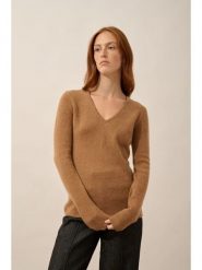 Just Cashmere Kaszmirowy sweter "Abby" w kolorze jasnobrązowym rozmiar: M. Brązowe swetry klasyczne damskie Just Cashmere, m, z kaszmiru, bez kołnierzyka. Za 430.46 zł.