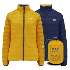 Damska kurtka puchowa Mac In A Sac. Niebieskie kurtki damskie Mac In A Sac, l, bez wzorów, z materiału, bez kaptura. Za 490.65 zł.