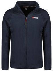 Geographical Norway Kurtka polarowa "Tug" w kolorze granatowym rozmiar: S. Niebieskie kurtki męskie Geographical Norway, s, bez wzorów, z materiału, bez kaptura. Za 74.63 zł.