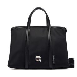 Torebka KARL LAGERFELD. Czarne torebki klasyczne damskie Karl Lagerfeld, bez wzorów, bez dodatków. Za 619.99 zł.