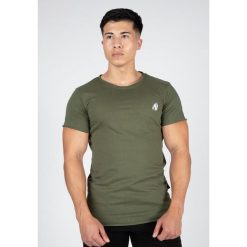 York Koszulka - Zielony. Zielone t-shirty sportowe męskie GORILLA WEAR, m, bez ramiączek, na fitness i siłownię. Za 159.99 zł.