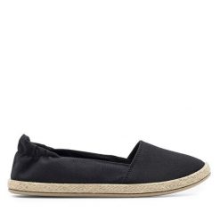 Espadryle Jenny Fairy. Czarne espadryle damskie Jenny Fairy, bez wzorów, bez obcasa. Za 59.99 zł.