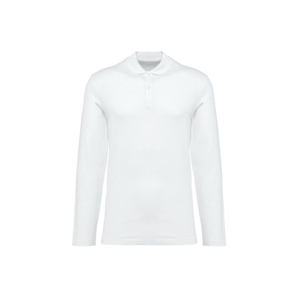 Koszulka polo z długim rękawem suprima Kariban Premium. Białe koszulki męskie z długim rękawem KARIBAN, xl, bez wzorów, z bawełny, bez ramiączek. Za 181.50 zł.