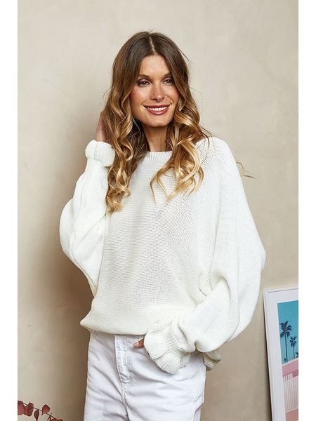 Joséfine Sweter wełniany "Rahel" w kolorze kremowym rozmiar: M. Brązowe swetry klasyczne damskie Joséfine, m, z wełny, bez kołnierzyka. Za 135.81 zł.