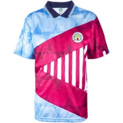 T-shirt męski Manchester City Mcfc Fw 1990 Mash Up Burgundowy Mix. Czerwone t-shirty męskie MANCHESTER CITY, m, bez wzorów, bez kołnierzyka. Za 253.99 zł.
