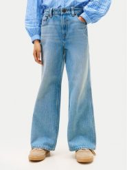 Tommy Hilfiger Jeansy KG0KG08963 Niebieski Wide Leg. Niebieskie spodnie dziewczęce Tommy Hilfiger, z bawełny. Za 289.99 zł.