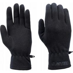 Rękawiczki polarowe dla kobiet Hi-tec Lady salmo. Czarne rękawiczki damskie Hi-tec, na zimę, bez wzorów, z polaru. W wyprzedaży za 29.99 zł.