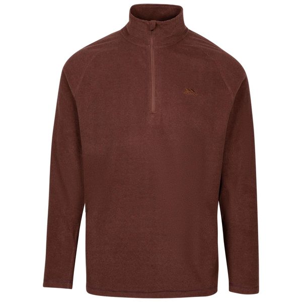 Bluza Polarowa Męska Keynote Anti Pilling 1/4. Brązowe bluzy z kapturem męskie Trespass, na zimę, l, z dzianiny. Za 82.99 zł.