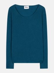 Just Cashmere Kaszmirowy sweter "Fiona" w kolorze niebieskim rozmiar: M. Niebieskie swetry klasyczne damskie Just Cashmere, m, z kaszmiru, bez kołnierzyka. Za 436.14 zł.