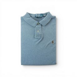 Second life - Polo Ralph Lauren koszulka męska z krótkim rękawem - Stan dobry. Niebieskie koszulki polo męskie Ralph Lauren, l, bez ramiączek, na golfa. Za 106.46 zł.