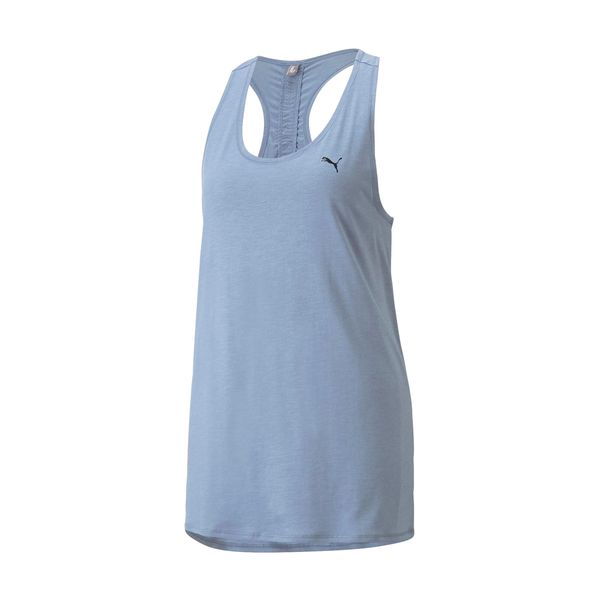 Tank Top treningowy damski PUMA Studio Foundation Relax. Niebieskie topy damskie Puma, s, bez wzorów, bez kołnierzyka. W wyprzedaży za 96.80 zł.