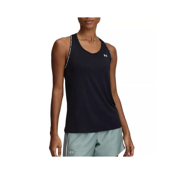 Damski tank top Under Armour Tech Knockout. Białe topy damskie Under Armour, bez wzorów, z materiału, bez ramiączek. Za 147.55 zł.