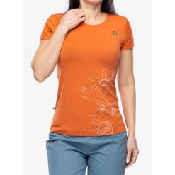Koszulka wspinaczkowa damska E9 Amma. Brązowe bluzki sportowe damskie E9, bez wzorów, bez ramiączek. Za 167.99 zł.