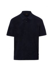 BOSS Orange ręcznikowa koszulka polo - Pe_Flower Mężczyźni Bawełna niebieski, M. Niebieskie koszulki polo męskie Boss Orange, m, bez wzorów, z bawełny, bez ramiączek. Za 379.95 zł.