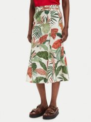 Guess Spódnica midi W6GD69 W2092 Zielony Regular Fit. Zielone spódniczki damskie Guess, xl, z aplikacjami, ze lnu, midi. Za 614.99 zł.