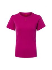 HUGO Koszulka - Deloris Kobiety Bawełna wyrazisty róż, XS. Czerwone t-shirty damskie Hugo, xs, bez wzorów, z bawełny, bez kołnierzyka. Za 229.95 zł.