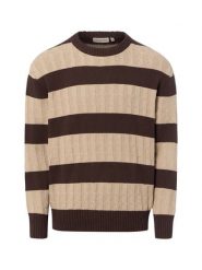 Redefined Rebel sweter z dzianiny Mężczyźni beżowy, XL. Brązowe swetry męskie Redefined Rebel, m, bez wzorów, z dzianiny, bez kołnierzyka. Za 199.95 zł.