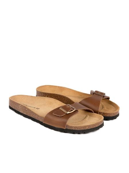 BABUNKERS Family Skórzane klapki w kolorze brązowym rozmiar: 46. Brązowe klapki i japonki męskie BABUNKERS Family, ze skóry. Za 130.99 zł.