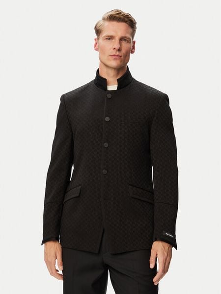 KARL LAGERFELD Marynarka Glory 155220 563115 Czarny Regular Fit. Czarne marynarki męskie Karl Lagerfeld, bez wzorów, z wiskozy. Za 1,789.00 zł.