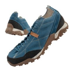 Buty trekkingowe męskie Aku Nativa Canvas. Niebieskie buty trekkingowe męskie Aku, bez zapięcia, trekkingowe. Za 399.00 zł.