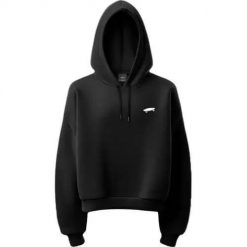 Bluza sportowa damska Vans VN000P5PBLK1. Czarne bluzy sportowe damskie Vans, xl, bez wzorów, z bawełny, bez ramiączek, z kapturem. Za 451.00 zł.