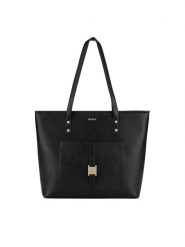 JENNY Torebka JNY-M-005-07 Czarny. Czarne torebki klasyczne damskie Jenny, bez wzorów, z tworzywa sztucznego, bez dodatków. Za 139.99 zł.