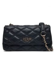 Guess Torebka w kolorze czarnym - 25 x 14 x 7 cm rozmiar: onesize. Czarne torebki klasyczne damskie Guess, z aplikacjami, z materiału, pikowane, bez dodatków. Za 404.10 zł.