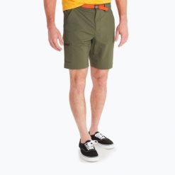 Spodenki trekkingowe męskie Marmot Arch Rock Short 9". Zielone szorty męskie Marmot, bez kołnierzyka. Za 179.99 zł.