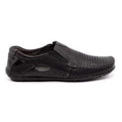 Olivier Buty męskie mokasyny 901 lato czarny lico czarne. Czarne mokasyny męskie na lato, z gumy. Za 377.80 zł.