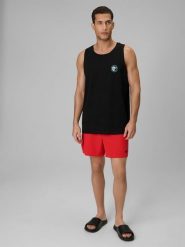 4F Spodenki plażowe boardshorty męskie - czerwone 3XL. Czerwone kąpielówki męskie 4f, m, bez wzorów, z materiału, do pływania. Za 59.99 zł.