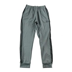 Second life - Spodnie dresowe męskie Trefoil haftowane szare - Jak nowy. Szare spodnie sportowe męskie Adidas, z dresówki. Za 155.76 zł.